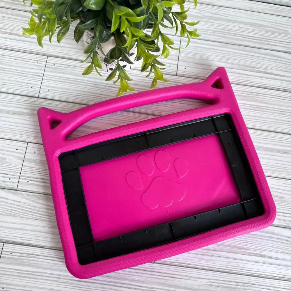 Shreborn Fire HD 10 Pink Cat Ear Tablet Carrying Case Kid Proof 11 Generation